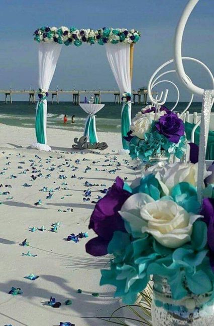 Tu boda en tonalidades azules,violetas y verdes 5