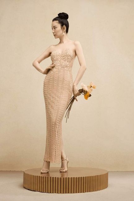 Tendencia 2024: vestido de novia en dorado - 1