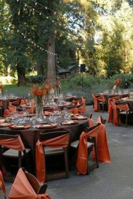 Otoño:boda en color naranja y chocolate 🧡🤎🍁 - 17