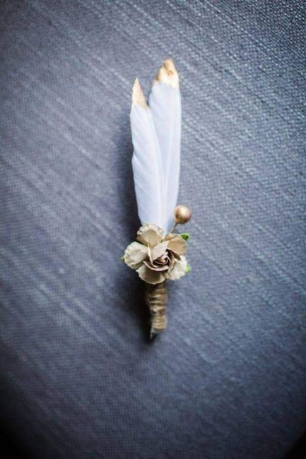 Boutonniere con estilo bohemio - 2