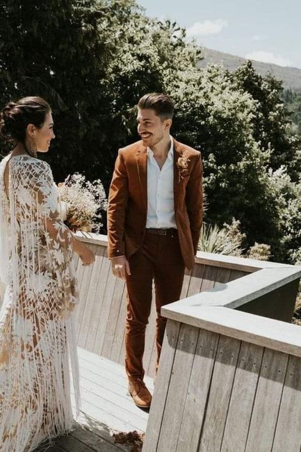 Otoño:trajes en color café 🍁🤎 4