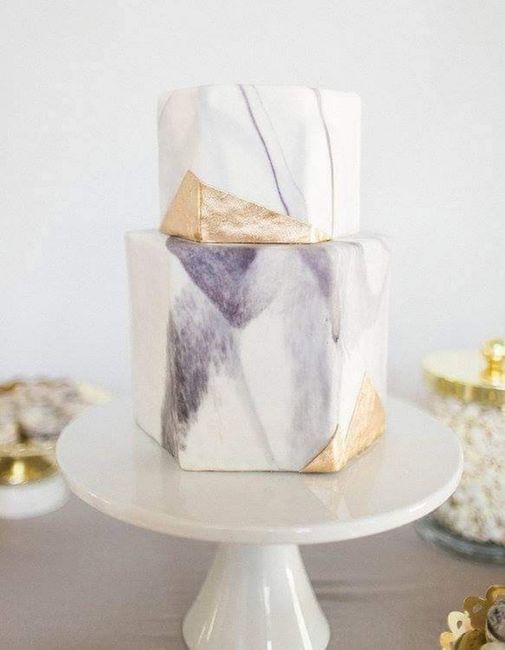 Pasteles con efecto mármol 6