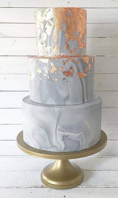 Pasteles con efecto mármol 8