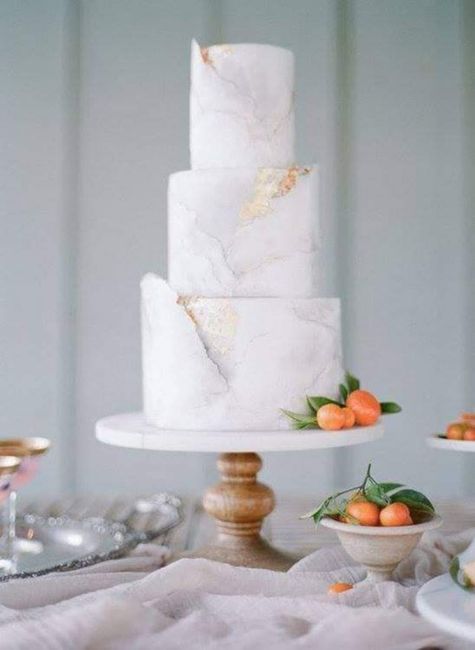 Pasteles con efecto mármol 9