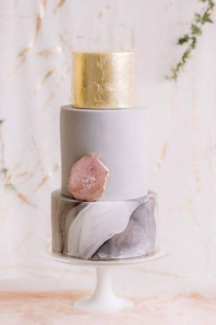 Pasteles con efecto mármol 16