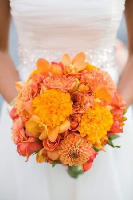 Flor de cempasúchil en tu boda 1