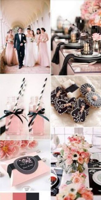 Boda en color negro y rosa🖤💗 - 1