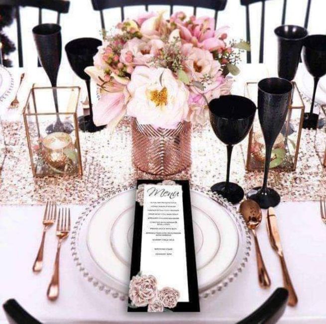 Boda en color negro y rosa🖤💗 - 16