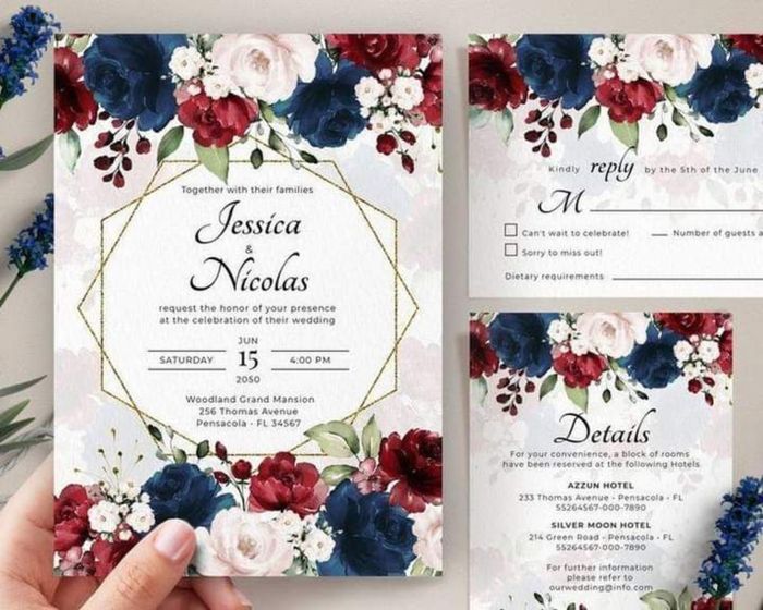 Boda en color vino y azul - 18