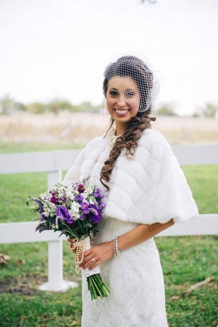 Invierno:estolas en tu look de novia ❄️❄️❄️ 6