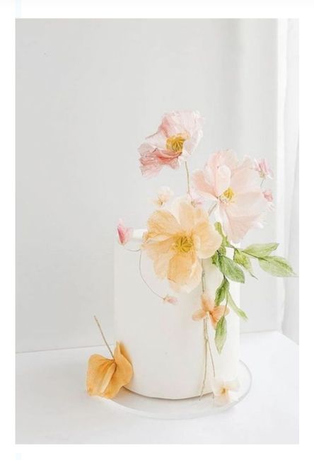 Pasteles con flores de tallo alto 5