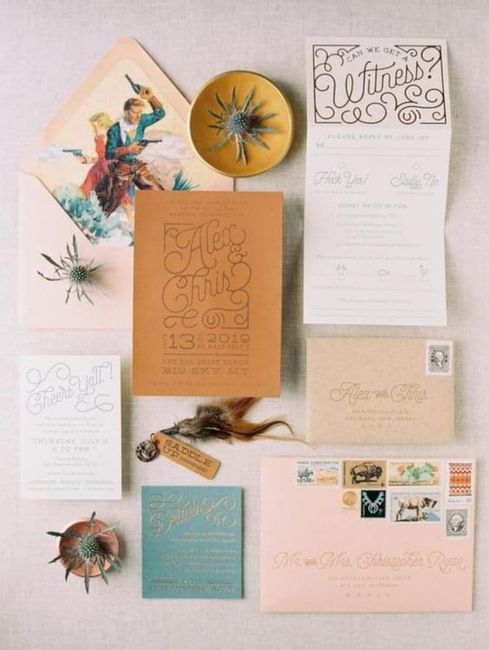 Boda western: invitaciones 1
