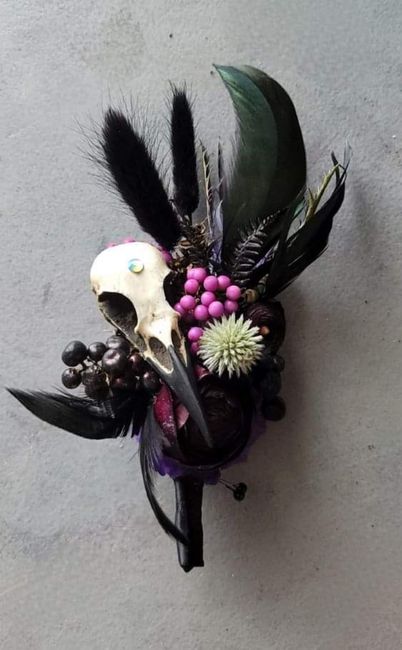 Boda gótica: boutonniere 3