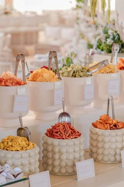 Estaciones de comida en tu boda 4