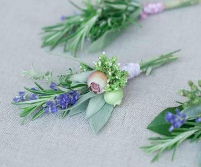 Boutonniere con lavanda 1