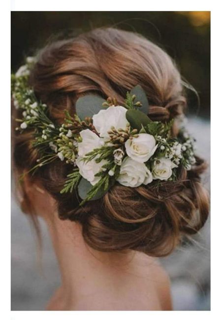 Peinados con flores naturales 🌺🌹🌸🌷🌻 2