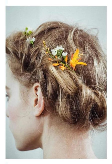 Peinados con flores naturales 🌺🌹🌸🌷🌻 11