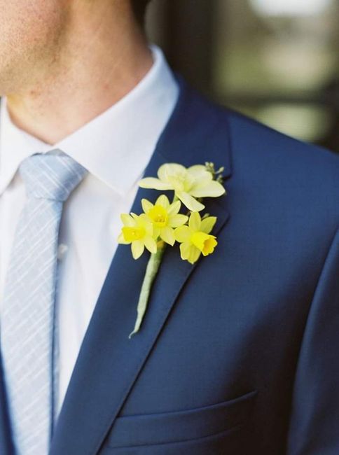 Verano: boutonniere en color amarillo 3