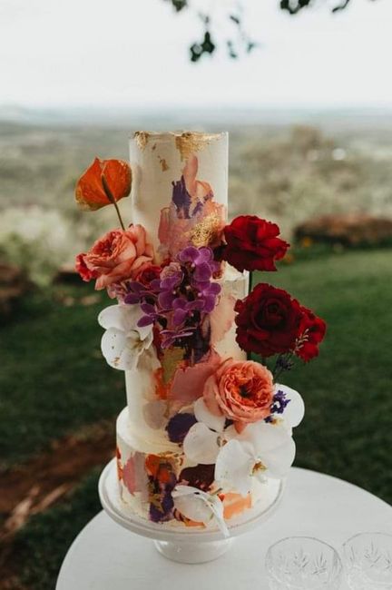 Verano: pasteles con flores🌺🌹🌷 2