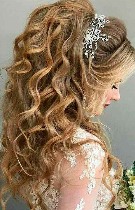 Peinados de novia con ondas glam muy sofisticados  Foto 1
