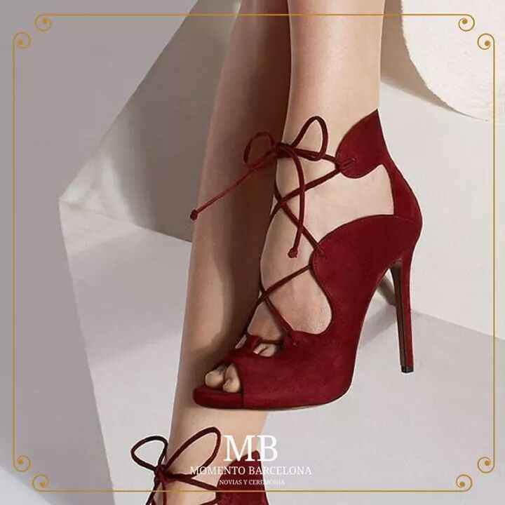 Para novias invierno zapatillas color vino Foro Moda Nupcial