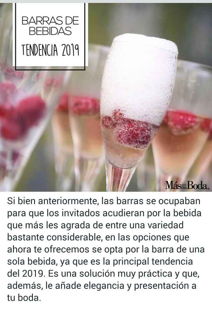 Tendencia 2019 barras de bebida 🍸🍷🍺 1