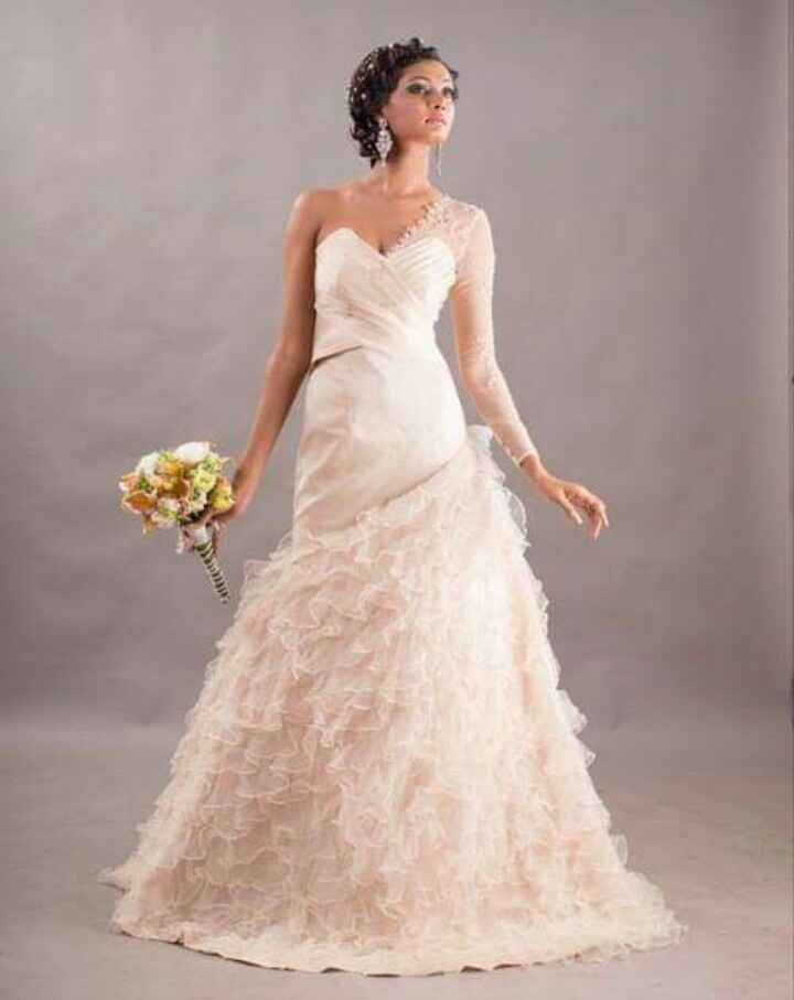 Vestidos rosas para novia 1