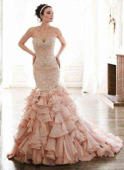 Vestidos rosas para novia 2