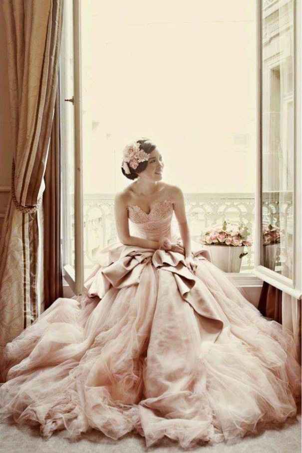 Vestidos rosas para novia 4