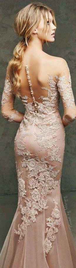Vestidos rosas para novia 12