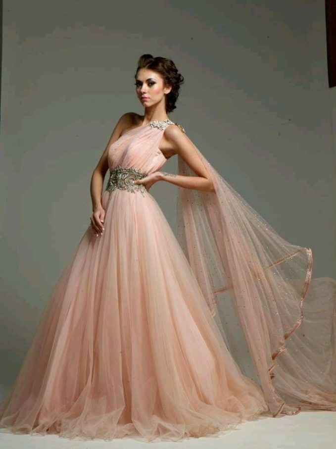 Vestidos rosas para novia 13