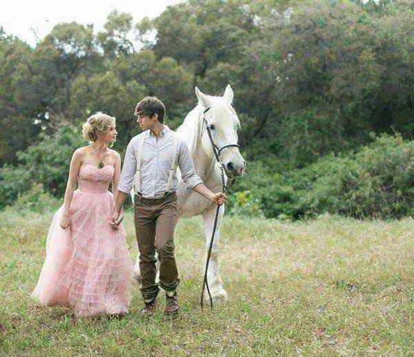 Vestidos rosas para novia 14