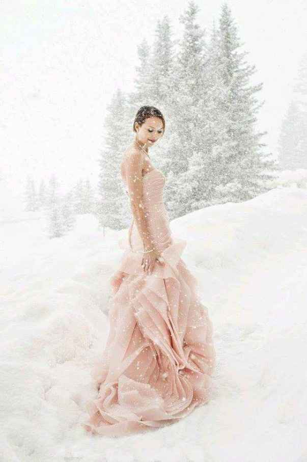 Vestidos rosas para novia 19