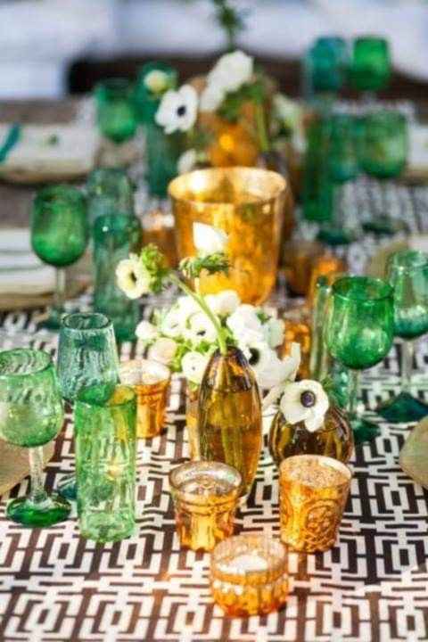Boda en verde y dorado 8