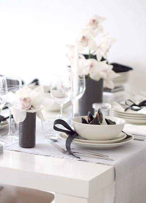 Una boda black & white 18