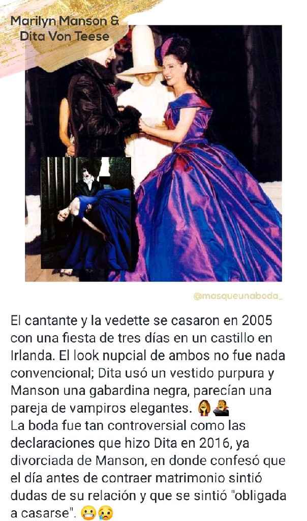 Famosos que no tuvieron una boda clásica - 6