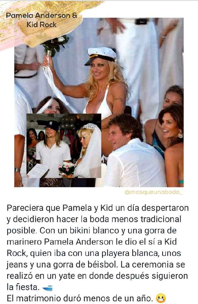 Famosos que no tuvieron una boda clásica - 7