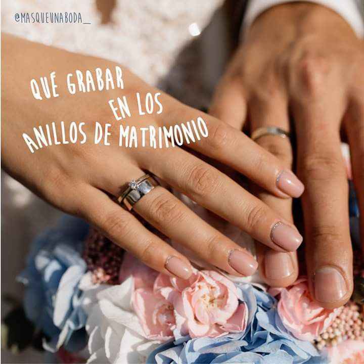 Ideas para grabar en tus anillos de boda - 1