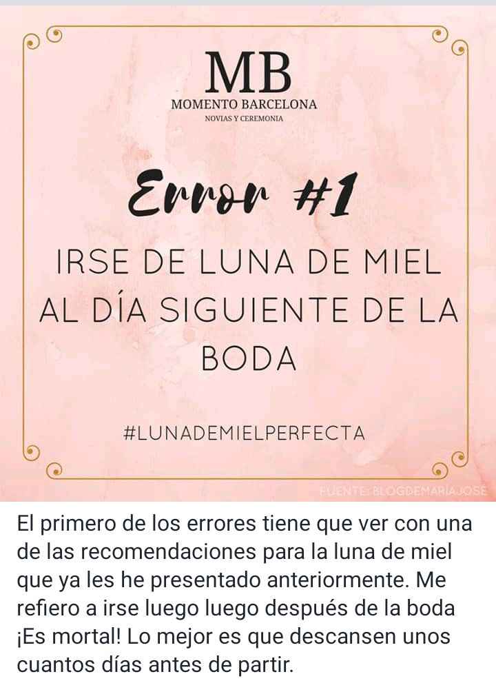 Errores a evitar en tu luna de miel 🌛🍯 - 2