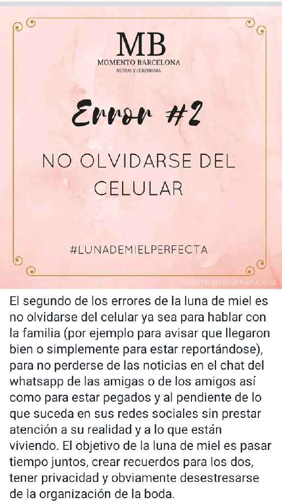 Errores a evitar en tu luna de miel 🌛🍯 - 3