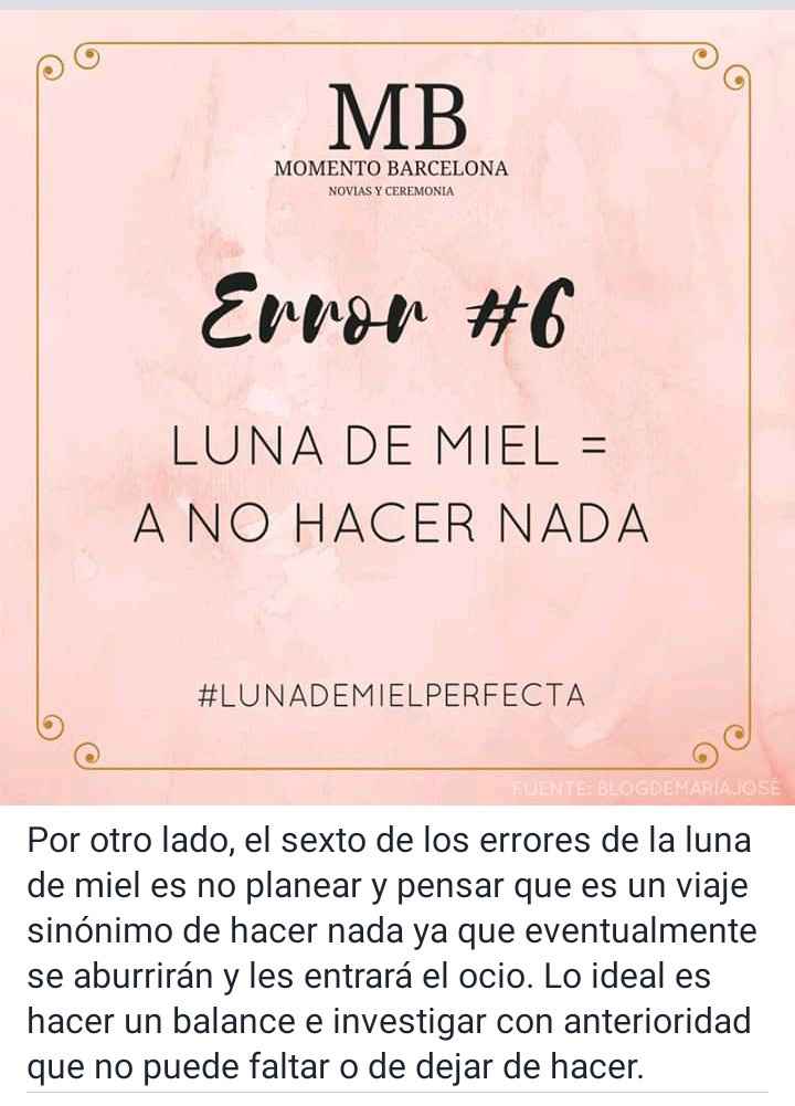 Errores a evitar en tu luna de miel 🌛🍯 - 7