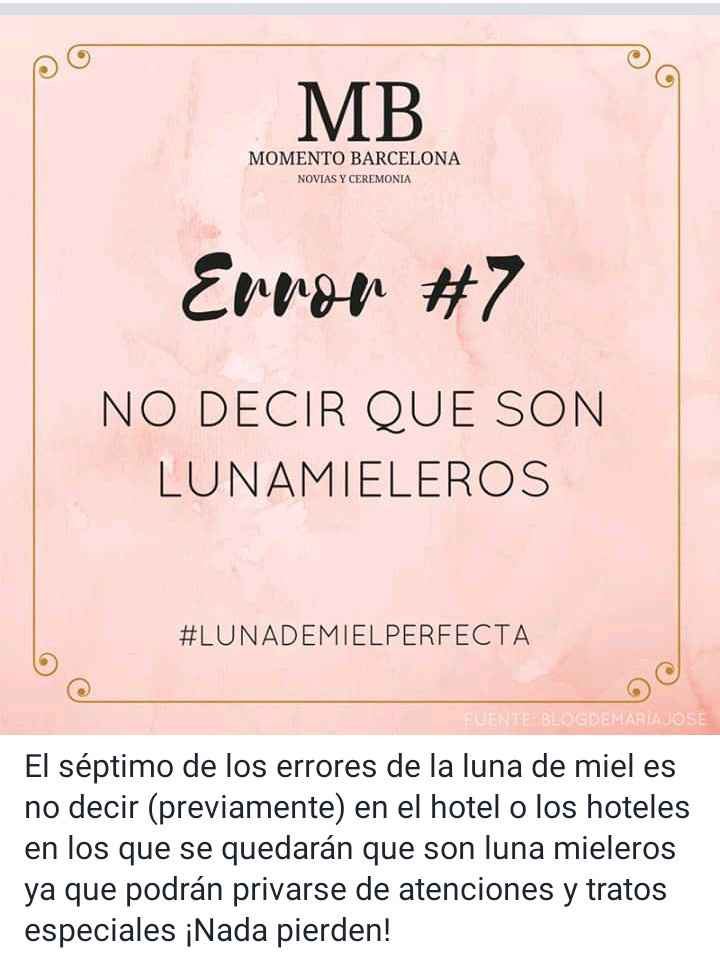 Errores a evitar en tu luna de miel 🌛🍯 - 8