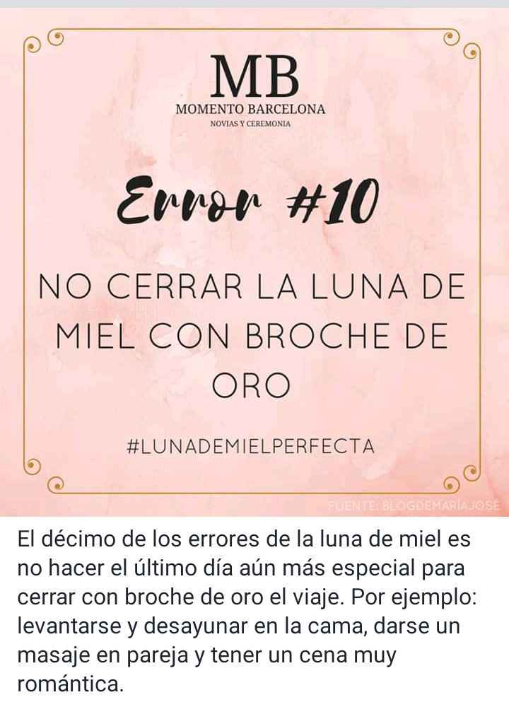 Errores a evitar en tu luna de miel 🌛🍯 - 11