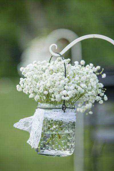 Caminos al altar con mason jars - 5
