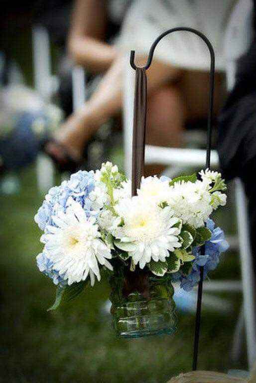 Caminos al altar con mason jars - 9