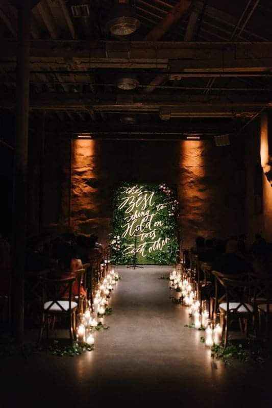 Pasillos para una boda estilo industrial - 3