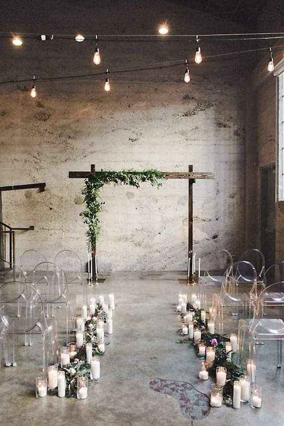 Pasillos para una boda estilo industrial - 4