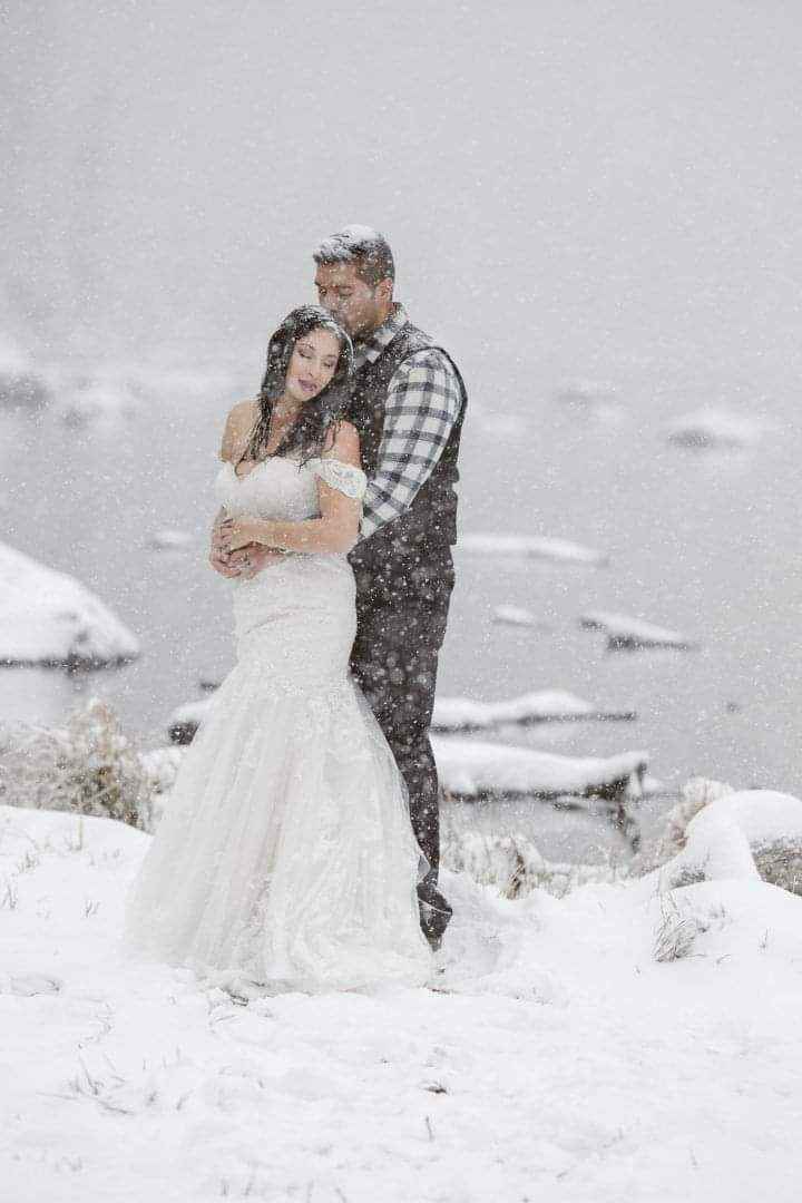 Fotos de novios en la nieve 6