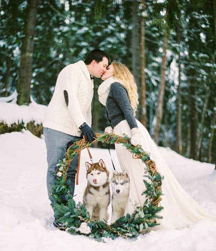 Fotos de novios en la nieve 2 3