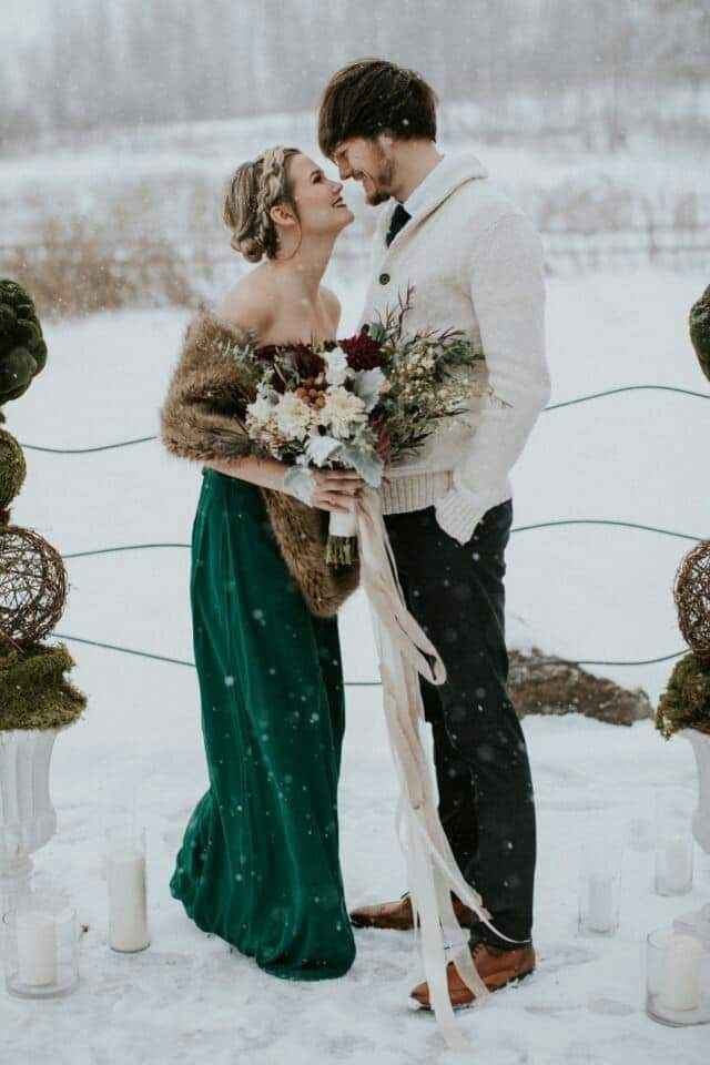 Fotos de novios en la nieve 2 8